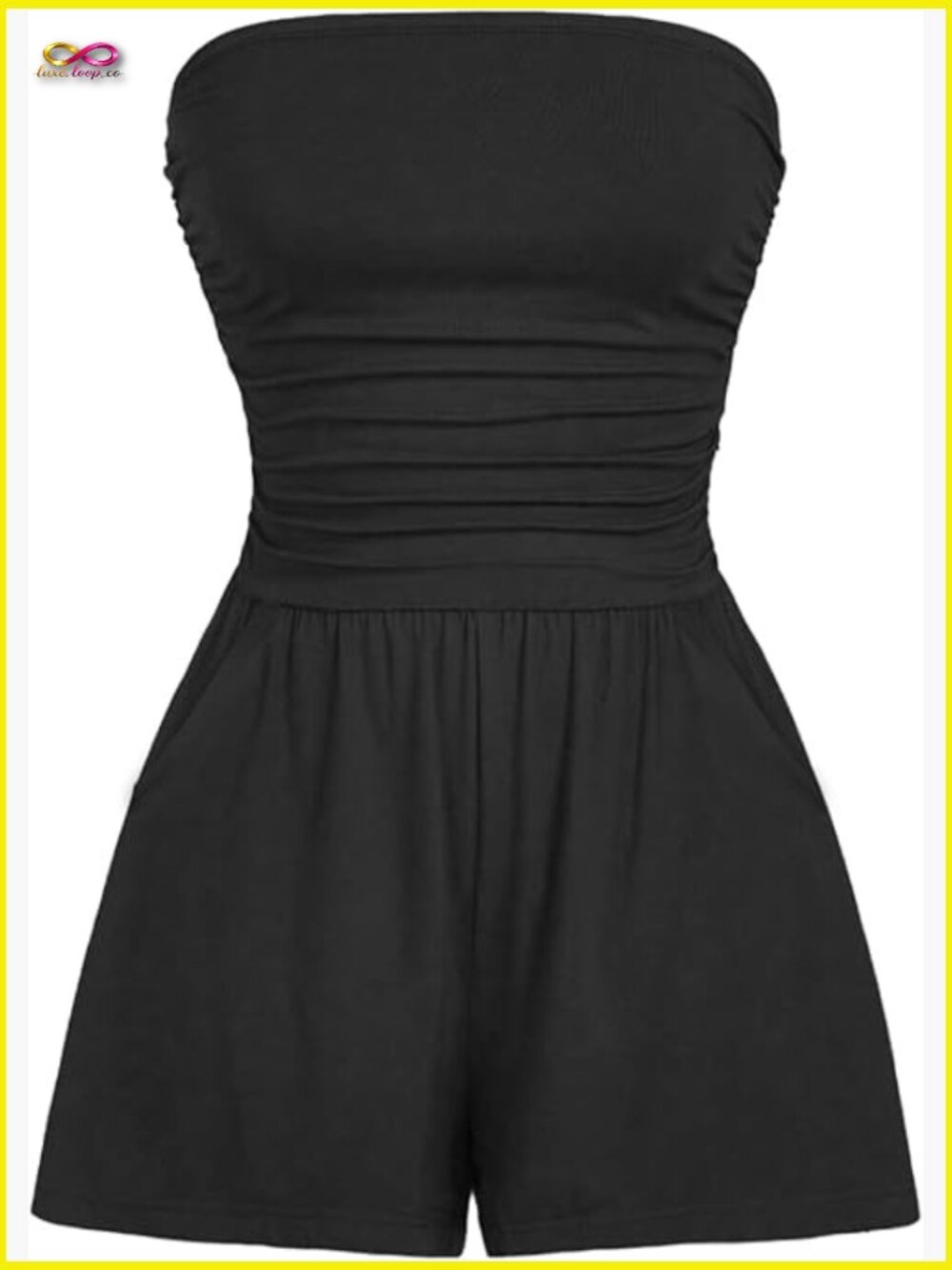 Strapless Off Shoulder Sleeveless Casual Romper Jumpsuit Beach Vacation
